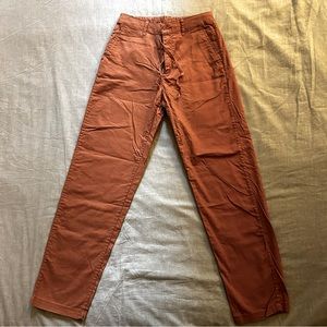 Uniqlo Orange Straight Leg Pants